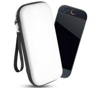 RSAquar Housse de Transport pour Nintendo Switch 2 2025 - Coque Rigide Antichoc et Étanche pour Switch 2 & Accessoires - Compacte avec 12 Emplacements Cartouches, Poche pour Manette Pro, Blanc