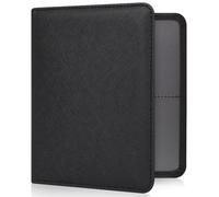 RSAquar Porte-Documents Voiture pour Carte Grise et Assurance - Étui Compact en Cuir PU pour Boîte à Gants - Organisateur pour Permis, Papiers de Véhicule et Carte Verte - Noir