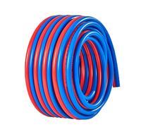 RSBFER Tuyau de Chalumeau Double, Rouge et Bleu, 10m, PVC et polyester, antidéflagrant, pour la découpe et le soudage