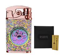 RSBYE Briquet Electrique Elégante, Briquet Personnalisé Double Arc, Briquet Cool avec Indicateur de Batterie, Briquet Electrique Rechargeable USB, Briquet pour Homme et Femme avec Boîte Cadeau (Multi)