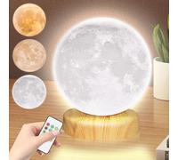 Rsccleaner Lampe de luminothérapie, 10 000 lux avec 3 températures de couleur, luminosité réglable, minuterie et fonction mémoire, lampe solaire avec télécommande pour chambre à coucher, bureau, salon