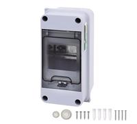 RSE Boîte de distribution 1 rangée 3 modules, petit distributeur IP65 pour pièces humides avec joint périphérique pour jardin ou extérieur