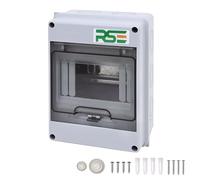RSE Boîte de distribution 1 rangée 5 modules, petit distributeur IP65 pour pièces humides avec joint périphérique pour jardin ou extérieur