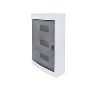 RSE Boîte de distribution en saillie avec fenêtre IP40 IK10 3 rangées 36 modules/PLE (unités d'espace)