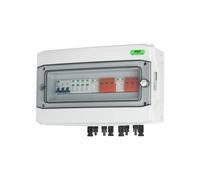 RSE Boîte de raccordement solaire IP65 PHOTOVOLTAIQUE AC DC 1-2 TRINGS Variantes de protection contre les surtensions, 5. DC/AC 2 cordes 18 PLE T2 1000 V