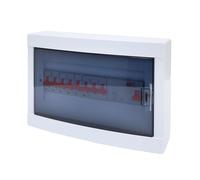 RSE Sous-distribution avec compteur FI ou LS ou MID - Boîtier de distribution en saillie ou encastré - 8 LS 1P C16A, 1 FI 4P 40 A, montage en saillie - 12 modules