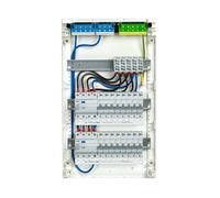 RSE Tableau de distribution câblé Boîtier de disjoncteurs Encastré En saillie Pour cloison creuse avec disjoncteurs Hager et Tableau de distribution vide Hager, En saillie 3 rangées VA36CN, sans