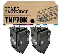 RSENSO Cartouche De Toner Compatible pour Konica Minolta TNP79 TNP79K TNP79C TNP79M TNP79Y, High Rende À Utiliser avec BizHub C3350I C4050I 2Black