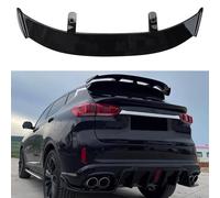 RSFIL Aileron Arrière Voiture pour Citroen C3, ABS Aileron Coffre Voiture Becquets Arrière Ailes Becquet Réglage Becquet Toit Modification Accessoires,Glossy Black