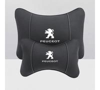 RSFIL Coussin Appuie Tete Voiture pour Peugeot 3008 2009-2023, Respirant Confortable Aucun Odeur Coussin De Nuque pour Siège Auto, Coussin Appuie Tete Voiture Réglable,B-Black-2PCS