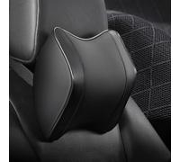 RSFIL Coussin Appuie Tete Voiture pour Porsche Cayenne 2007-2010, Respirant Confortable Aucun Odeur Coussin De Nuque pour Siège Auto, Coussin Appuie Tete Voiture Réglable,S1pcs-A(Black)