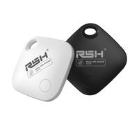 RSH Android Bluetooth Smart Traceur Tag, Compatible Android/Google Localiser Mon Appareil, Étanche IP67, Batterie Longue Durée, Signal Sonore, Mode Perdu, Compact et Sécurisé, 2-Pack