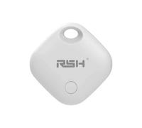 RSH Android Traceur Tag, éTiquettes De Suivi pour Bagages Compatibles Google Find Hub, Traceur Bluetooth pour CléS Et Localisateur D'Objets, Sacs à Dos, Valises, Rechargeable, Blanc (1 Pack, Type C)