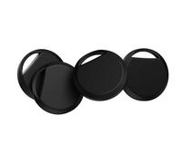 RSH Traceur Localisateur D’Objets Bluetooth, Compatible Android/Google Localiser Mon Appareil, Étanche IP67, Batterie Longue Durée, Signal Sonore, Mode Perdu, Compact et Sécurisé, 4-Pack （Noir）