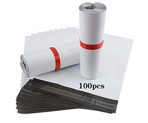 Rshuhx 30x40cm Enveloppe Sac Plastique Expedition Blanches Opaques 100 Pièces Emballage Colis Vetement Sacs d'expédition Courrier Enveloppes Expéditeurs