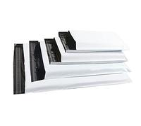 Rshuhx Enveloppe Plastique Expedition Grande Sacs d'expédition en Plastique Nouveau Matériel Lot de 50 Blanches Opaques Sac Pochette Emballage Colis Vetement Vinted Courrier Polystyrène Mixte