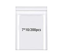 Rshuhx Sachet Plastique Transparent Refermables Petit Sac de Scellé Rangement Épaissir 160μm 200pcs 7cmx10cm Pochon Plastique pour Classification Petits Articles Bonbons Pièces Jouets Vitamines