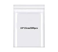 Rshuhx Sachet Plastique Transparent Refermables Petit Sac de Scellé Rangement Épaissir 160μm 200Pièces 10cmX15cm Pochon Plastique pour Classification Petits Articles Bonbons Pièces Jouets