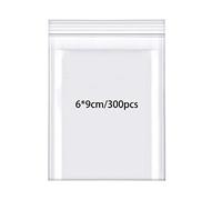 Rshuhx Sachet Plastique Transparent Refermables Petit Sac de Scellé Rangement Épaissir 160μm 300pcs 6cmx9cm Pochon Plastique pour Classification Petits Articles Bonbons Pièces Jouets Vitamines