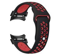 Rskal-20mm Sans Espaces Bande Pour Samsung Galaxy Montre 7 6 4 Classique 5 Pro 47mm 43mm Silicone Correa Bracelet Galaxy Montre 6 Bracelet 44mm 40mmBlack-RedGalaxy 4-5-6 40mm