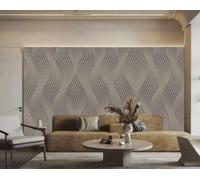 rskjdghshd Papier Peint Ligne D'art Minimaliste Peint À La Main, Peinture À L'encre Grise Ciment, Mur De Fond De Canapé TV, Chambre À Coucher, Salon, Étude Murale,3D,150x105cm