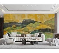 rskjdghshd Papier Peint Moderne Abstrait En Trois Dimensions Paysage De Montagne Art Peinture À L'huile Salon Chambre Fond Mur Papier Peint Hôtel Restaurant Café Mural,3D,300x210cm
