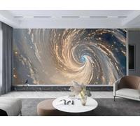 rskjdghshd Papier peint moderne et esthétique représentant un paysage de galaxie étoilée, idéal pour le mur derrière un canapé, une chambre, un salon ou un bureau ; 3D ; 430 x 300 cm