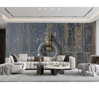 rskjdghshd Papier Peint Moderne Gris Art Heurtoir De Porte Boucle De Sécurité Roche Marbre Peinture TV Canapé Fond Mur Chambre Salon Salle D'étude Murale,3D,300x210cm