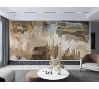 rskjdghshd Papier Peint Moderne Mode Art Ville Silhouette Ruines Peinture À L'huile TV Canapé Fond Mur Chambre Salon Étude Murale,3D,430x300cm