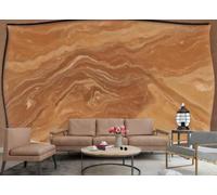 rskjdghshd Papier Peint Moderne Mode Grain De Bois Marron Rouge Art Vague Marbre Peinture TV Canapé Fond Mur Chambre Salon Étude Murale,3D,300x210cm