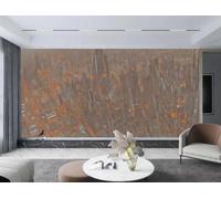 rskjdghshd Papier Peint Moderne Mode Orange Art Ville Silhouette Peinture À L'huile TV Canapé Fond Mur Chambre Salon Étude Murale,3D,200x140cm