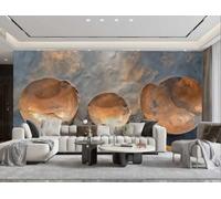 rskjdghshd Papier Peint Mural Avec Plaque Suspendue, Art Rock Rétro Moderne, Peinture En Relief, Arrière-plan De Canapé TV, Chambre À Coucher, Salon, Étude Murale,3D,200x140cm