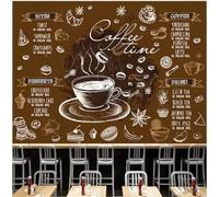 rskjdghshd Papier peint mural pour décoration industrielle café, café, thé de l'après-midi, papier peint de fond de restaurant - 150 cm x 105 cm