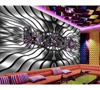 rskjdghshd Papier Peint Rétro En Métal, Texture Mécanique, Thème De Musique, Discothèque, Bar, Restaurant Occidental, Fond Mural, Thé De L'après-midi, Café,3D,150x105cm