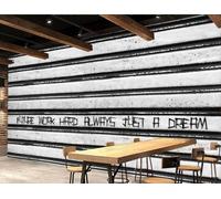 rskjdghshd Papier Peint Rétro Mur De Ciment Inspirant Thème Anglais Snack Restauration Rapide Après-midi Thé Boisson Magasin Fond Mur Restaurant Occidental Papier Peint Café Mural,3D,400x280cm