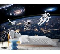 rskjdghshd Papier peint spatial, beau ciel étoilé, peinture de décoration de salon, peinture murale de restaurant de café, 3D, 200x140cm