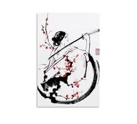 Rsliokal Poster Beauty And Blade sur toile - Décoration murale - Pour bureau, maison, bar - 30 x 45 cm