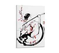 Rsliokal Poster Beauty And Blade sur toile - Décoration murale - Pour bureau, maison, bar - Esthétique - 20 x 30 cm
