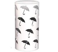 Rsmmpqa Armoire porte-parapluie, porte-revues, bac de rangement en métal pour et décoration de bureau avec châssis, parapluie court/long/e 50 x 25 cm porte-parapluie (taille : orange) (blanc)