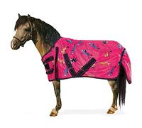 Rsmmpqa Couverture de pluie pour cheval 600D - Couverture d'hiver coupe-vent pour cheval et poulain - Mini couverture de pluie pour cheval (imprimé poney baies 60) (imprimé poney baies 66)