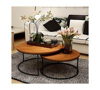 Rsmmpqa Table de salle à manger ronde petite table de bureau table basse de réunion pour cuisine, salon, table d'appoint ronde étanche (couleur : 3, taille : 1) (1 1)