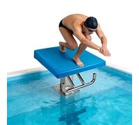 RSPPPJQ Bloc de départ de plongée en Une étape for Piscine de 19,7 Pouces et Plate-Forme de Saut de compétition de Natation avec poignée de Dos, Planches en Acier Inoxydable Robustes