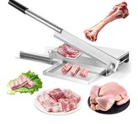 RSPPPJQ Machine à découper le poulet robuste, coupe-os manuel de 16 pouces, for la cuisine, le bœuf, la chèvre, le porc, le poisson, le barbecue, le shabu, la fondue chinoise, la cuisine commerciale