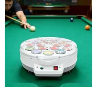 RSPPPJQ Machine de Nettoyage de Boules de Billard électrique 180W, Machine de Nettoyage Automatique de Polissage de Boules de Billard,3 Min/Nettoyage 16 Boules