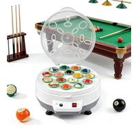 RSPPPJQ Nettoyeur de Boules de Billard électrique, polisseuse Automatique de Boules de Billard, bip sonore Une Fois Le Nettoyage terminé, Plateau Amovible, adapté au Billard 16 Boules