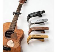 RSQGT Capodastre pour Guitare Personnalisable, Gravure de Nom ou Symbole