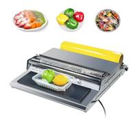 RSQQL Machine d'emballage Manuelle for légumes, filmeuse, Largeur 450 mm, for Emballage de barquettes de Fruits et légumes en supermarché.