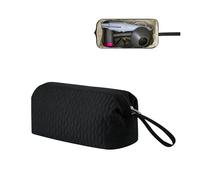 RSRSLEII Grand sac de rangement portable en coton matelassé avec poignée, convient pour Shark FlexStyle, sèche-cheveux Dyson Airwrap, fer à friser, Revlon Trousse de voyage (Noir)