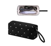 RSRSLEII Grand Sac de Voyage matelassé avec Motif nœud, étui de Rangement étanche pour Accessoires de Coiffure Shark FlexStyle, sèche-Cheveux Dyson Airwrap, Fer à friser, Outils pour Cheveux Revlon
