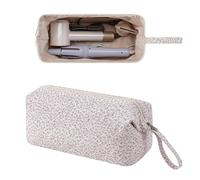 RSRSLEII Grand Sac de Voyage matelassé avec Motif nœud, étui de Rangement étanche pour Accessoires de Coiffure Shark FlexStyle, sèche-Cheveux Dyson Airwrap, Fer à friser, Outils pour Cheveux Revlon